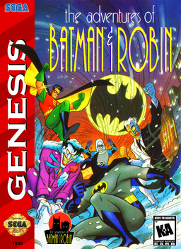 The Adventures of Batman & Robin box art for Sega Mega Drive